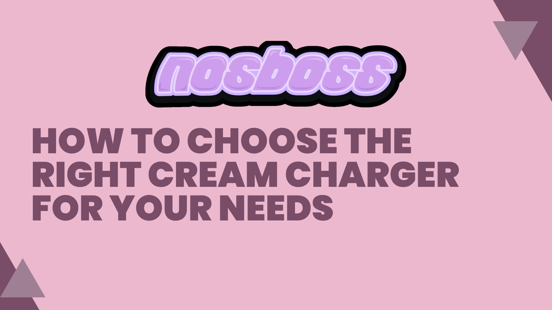 How to Choose the Right Cream Charger for Your Needs