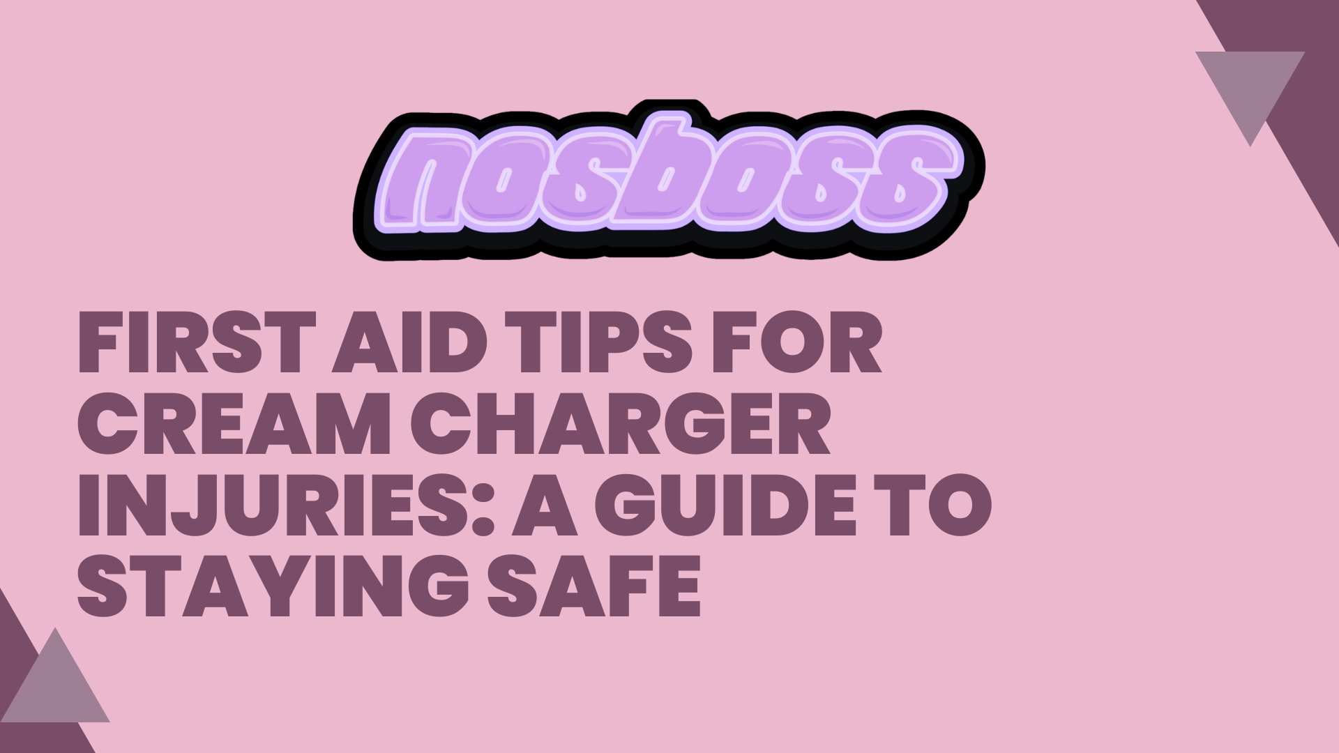 First Aid Tips for Cream Charger Injuries: A Guide to Staying Safe