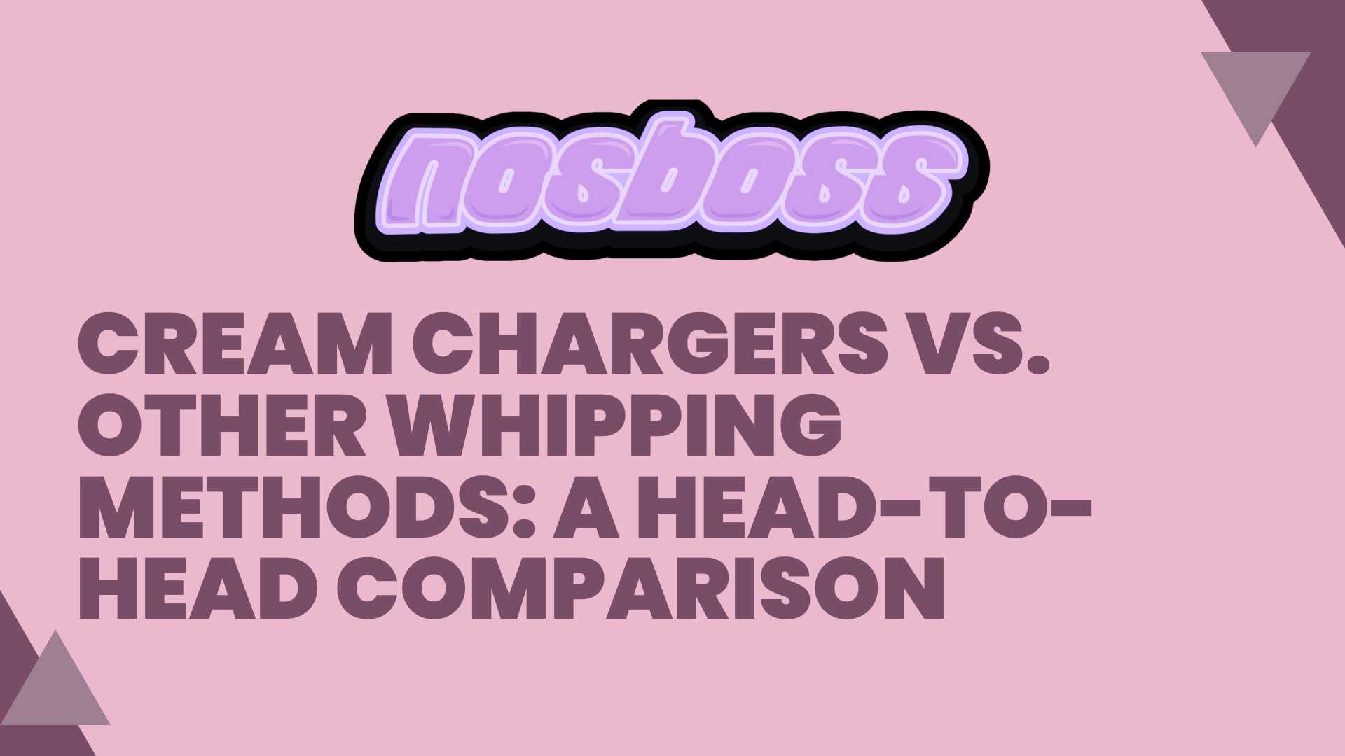 Cream Chargers vs. Other Whipping Methods: A Head-to-Head Comparison