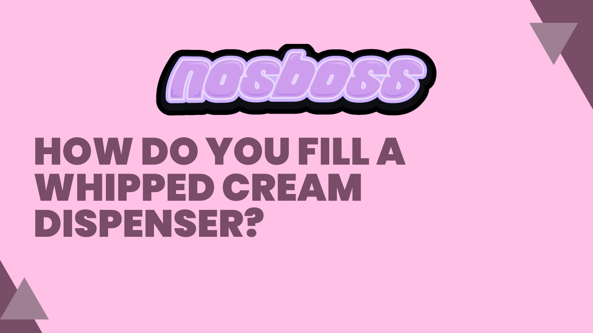 How do you fill a whipped cream dispenser?