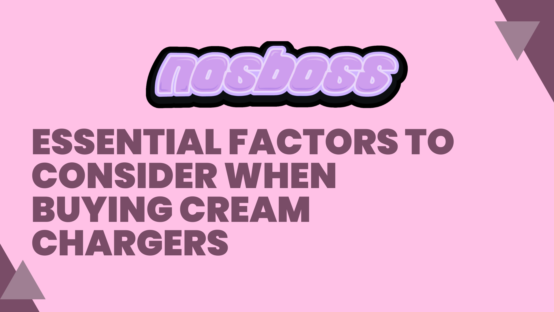 Essential Factors to Consider When Buying Cream Chargers