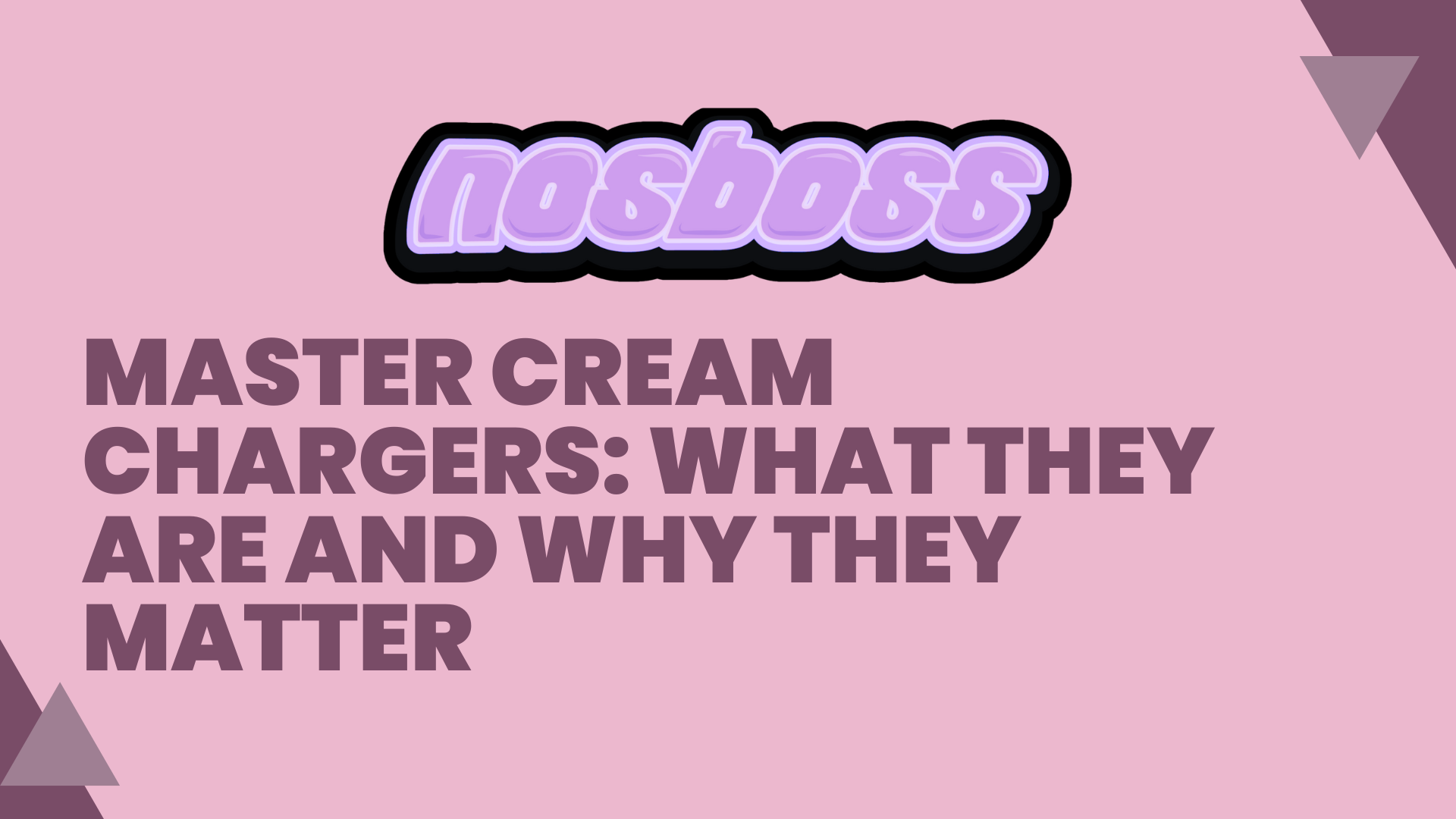 Master Cream Chargers: What They Are and Why They Matter