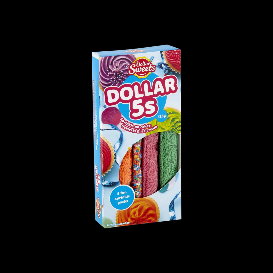 Dollar Sweets Sprinkles Fives 125g